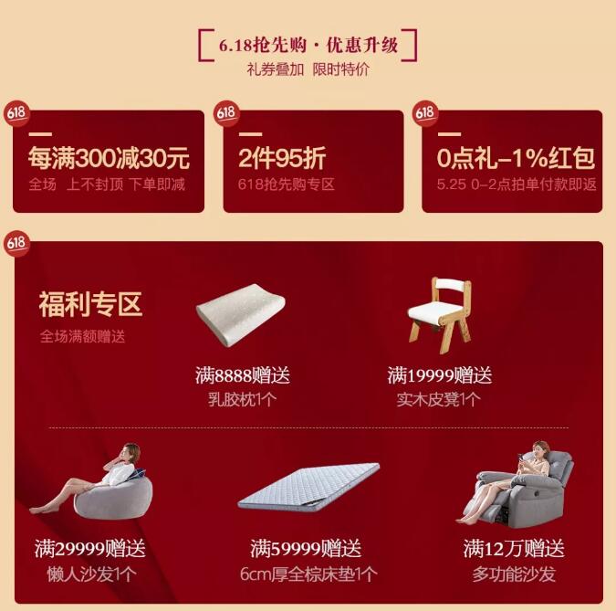 就在今晚！光明家具618搶先購鉅惠來襲！