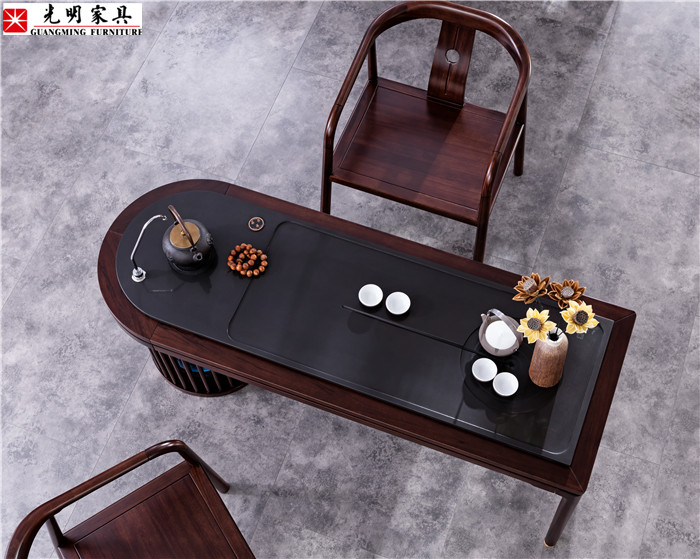 一盞清茶寧靜禪意，實(shí)木家具打造優(yōu)質(zhì)茶室空間