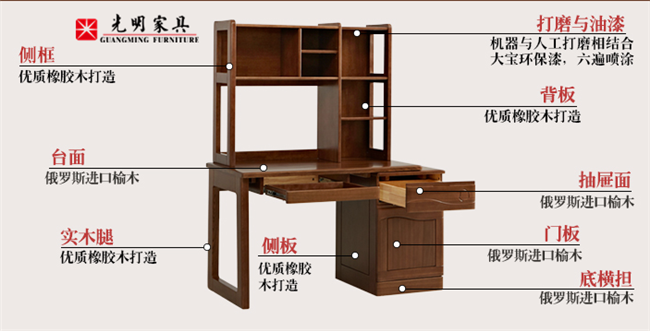 家居辦公優(yōu)選實木家具，實木書桌怎么選！