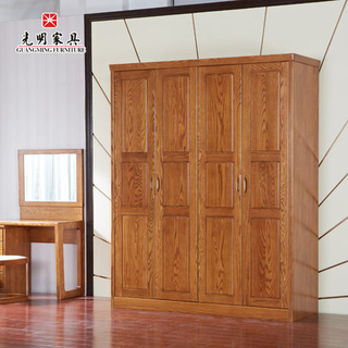 【光明家具】紅橡木四門(mén)衣柜118-21107-180