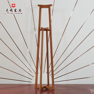 【光明家具】實(shí)木橡木衣帽架掛118-92102-48